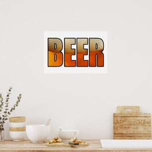 Bier, Bierliebhaber Poster