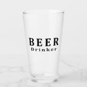 Bier, Biertrinker Glas (Vorderseite)