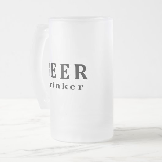 Bier, Biertrinker Mattglas Bierglas (Vorderseite Links)