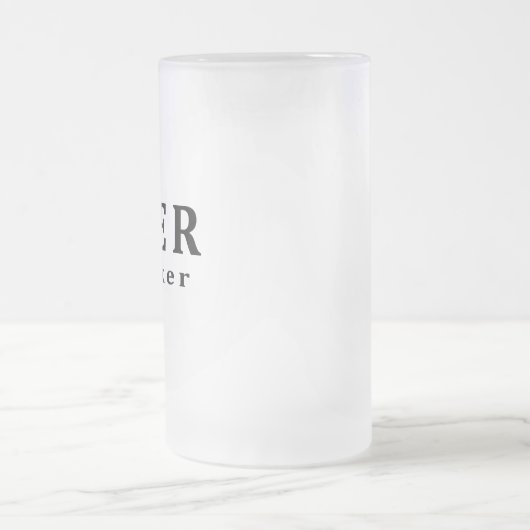 Bier, Biertrinker Mattglas Bierglas (Mittel)