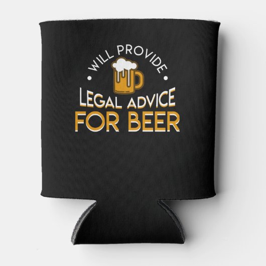 Bier bietet Rechtsberatung Dosenkühler (Vorderseite)
