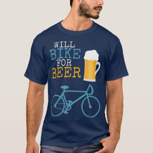 Bier Bike Bike Bike Radsport Stein T-Shirt
