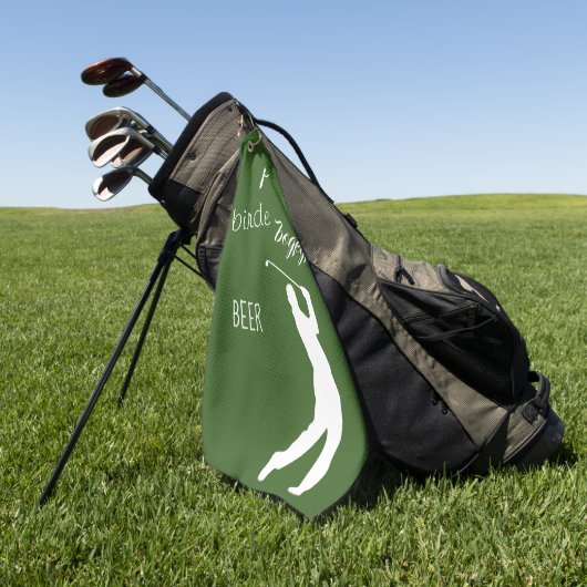 Bier Birdie Par Bogey Eagle Golfer Sprichwort Golfhandtuch (Gras)