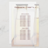 Bier Bottle Beer Menü (Vorne/Hinten)