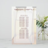 Bier Bottle Beer Menü (Stehend Vorderseite)