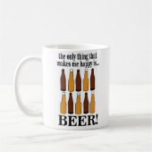 Bier Bottle Funny Beer Kaffeetasse (Links)