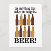 Bier Bottle Funny Beer Postkarte (Vorderseite)