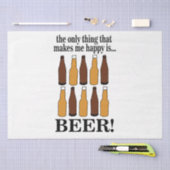 Bier Bottle Funny Beer Seidenpapier (Handwerk)