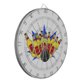 Bier-Bowling Dartscheibe (Vorderseite Links)