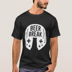 Bier Break Betrunkenes Bier wird von Men Wine B T-Shirt