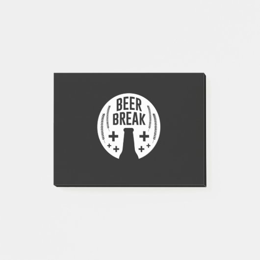 Bier Break Post-it Klebezettel (Vorderseite)