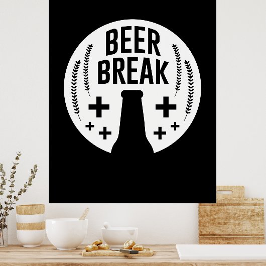 Bier Break Poster (Küche)