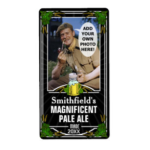 Bier Brew Custom Foto Homebrewing Flasche Black v2