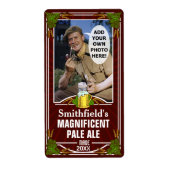 Bier Brew Custom Foto Red Homebrewing Flasche v2 (Vorne)