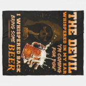 BIER BRINGEN FLEECEDECKE (Vorderseite (Horizontal))