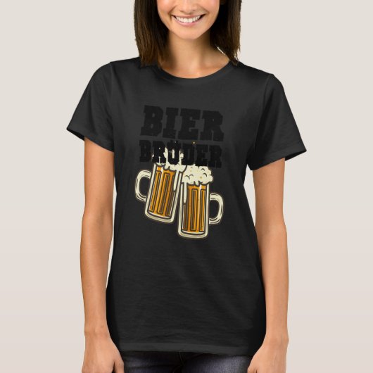 Bier Brüder drinking and party motif groups T-Shirt (Vorderseite)