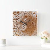 BIER BUBBLES QUADRATISCHE WANDUHR (Zuhause)
