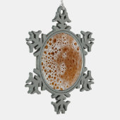 BIER BUBBLES SCHNEEFLOCKEN Zinn-Ornament (Links)