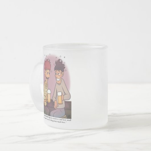 Bier Buddies Mattiertes Glas Mattglastasse (Vorderseite Links)