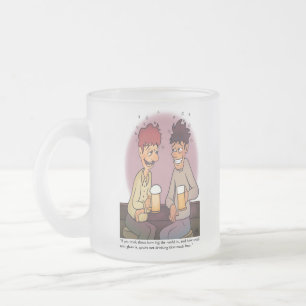 Bier Buddies Mattiertes Glas Mattglastasse