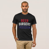 Bier, Burger, Freiheit T-Shirt (Vorne ganz)