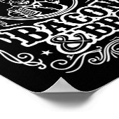 Bier Bycon und Grillen Poster (Ecke)