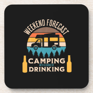 Bier Camping Mit Bier Geburtstag Getränkeuntersetzer