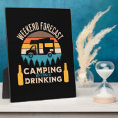 Bier Camping mit Bier zum Geburtstag Fotoplatte (Seite)