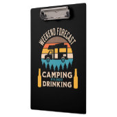 Bier Camping mit Bier zum Geburtstag Klemmbrett (Links)
