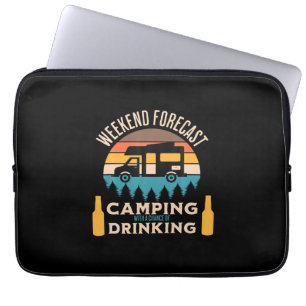 Bier Camping mit Bier zum Geburtstag Laptopschutzhülle