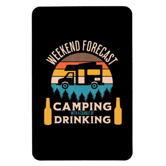 Bier Camping mit Bier zum Geburtstag Magnet (Vertikal)