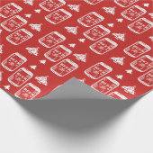 Bier Can Christmas Tree Geschenkpapier (Ecke)