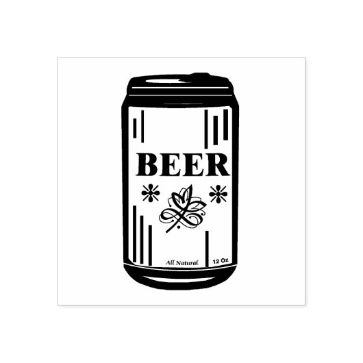 BIER CAN GUMMISTEMPEL (Prägung)