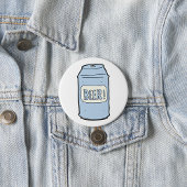Bier Can Illustration Retro Bierdesign Button
