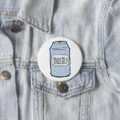 Bier Can Illustration Retro Bierdesign Button (Beispiel)