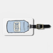Bier Can Illustration Retro Bierdesign Gepäckanhänger (Vorderseite horizontal)
