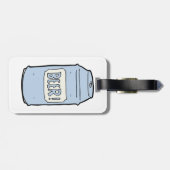 Bier Can Illustration Retro Bierdesign Gepäckanhänger (Rückseite horizontal)