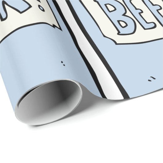 Bier Can Illustration Retro Bierdesign Geschenkpapier (Rolleneckpunkt)