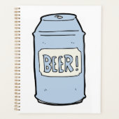 Bier Can Illustration Retro Bierdesign Planer (Vorderseite)