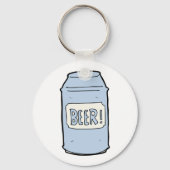 Bier Can Illustration Retro Bierdesign Schlüsselanhänger (Vorderseite)