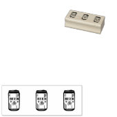 BIER CAN Triple Gummistempel (Stempel)