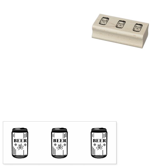 BIER CAN Triple Gummistempel (Stempel)