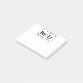 Bier-Chemie-Periodensystem-Element-Symbol-Wort Post-it Klebezettel (angewinkelt)