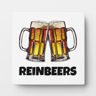 Bier Christmas Reinbeers Fotoplatte