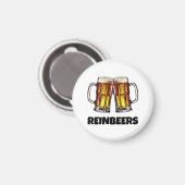 Bier Christmas Reinbeers Magnet (Vorderseite/Rückseite)