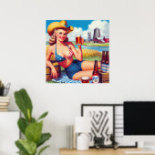 Bier Country Button-up Poster (Heimbüro)