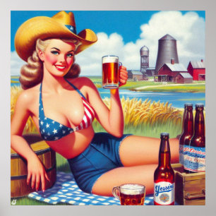 Bier Country Button-up Poster