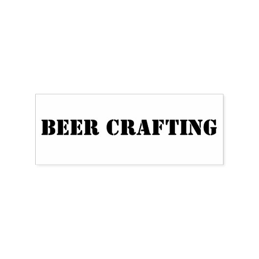 Bier Crafting Gummistempel (Prägung)
