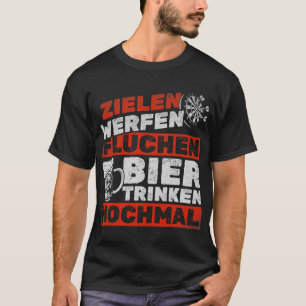 Bier-Darts ein Ziel, das den Fluch des Biers wiede T-Shirt
