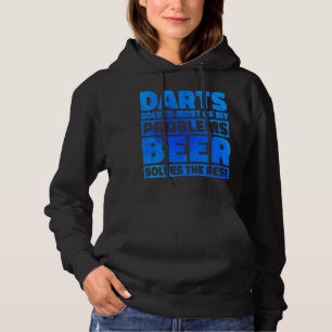Bier Darts löst die meisten meiner Probleme mit Bi Hoodie